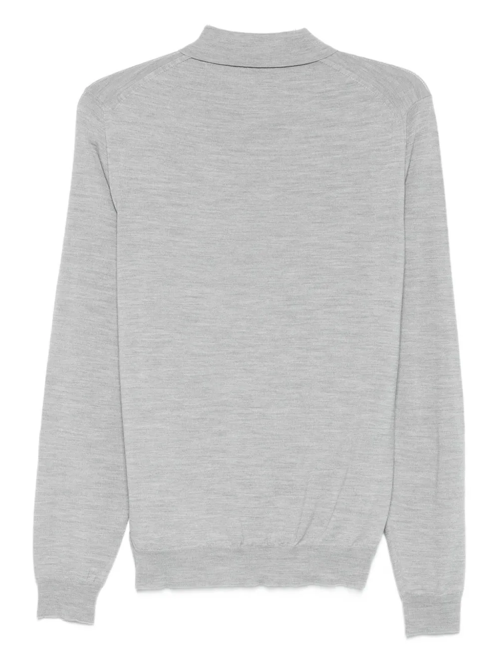 Zanone Poloshirt met knopen - Grijs