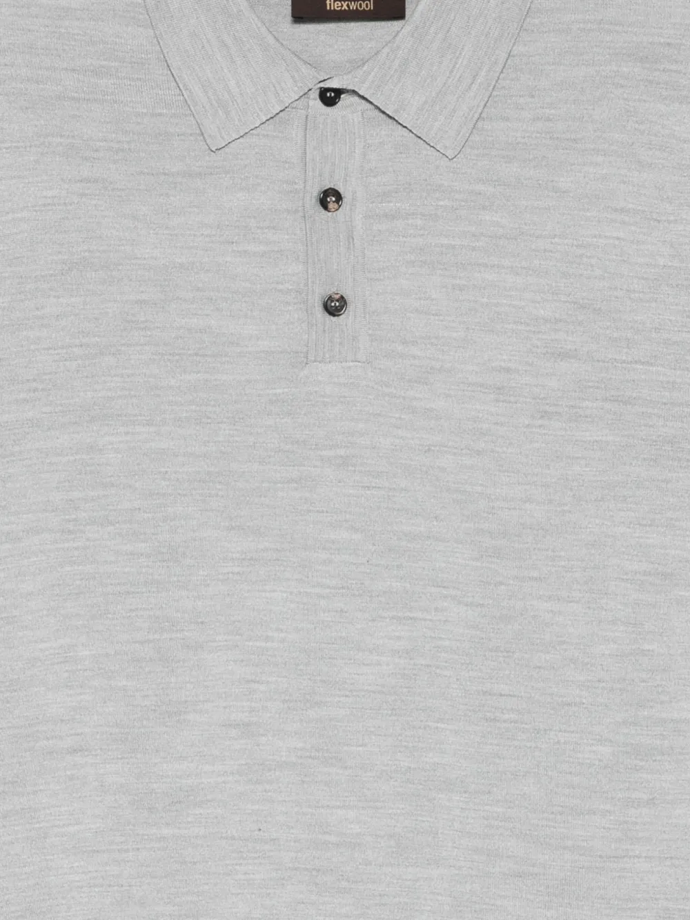 Zanone Poloshirt met knopen Grijs