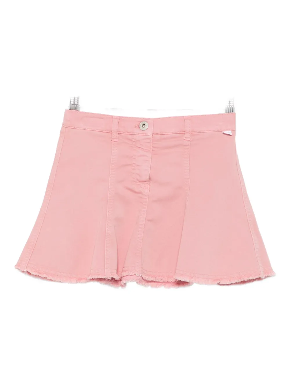 Il Gufo frayed-hem skirt - Rosa