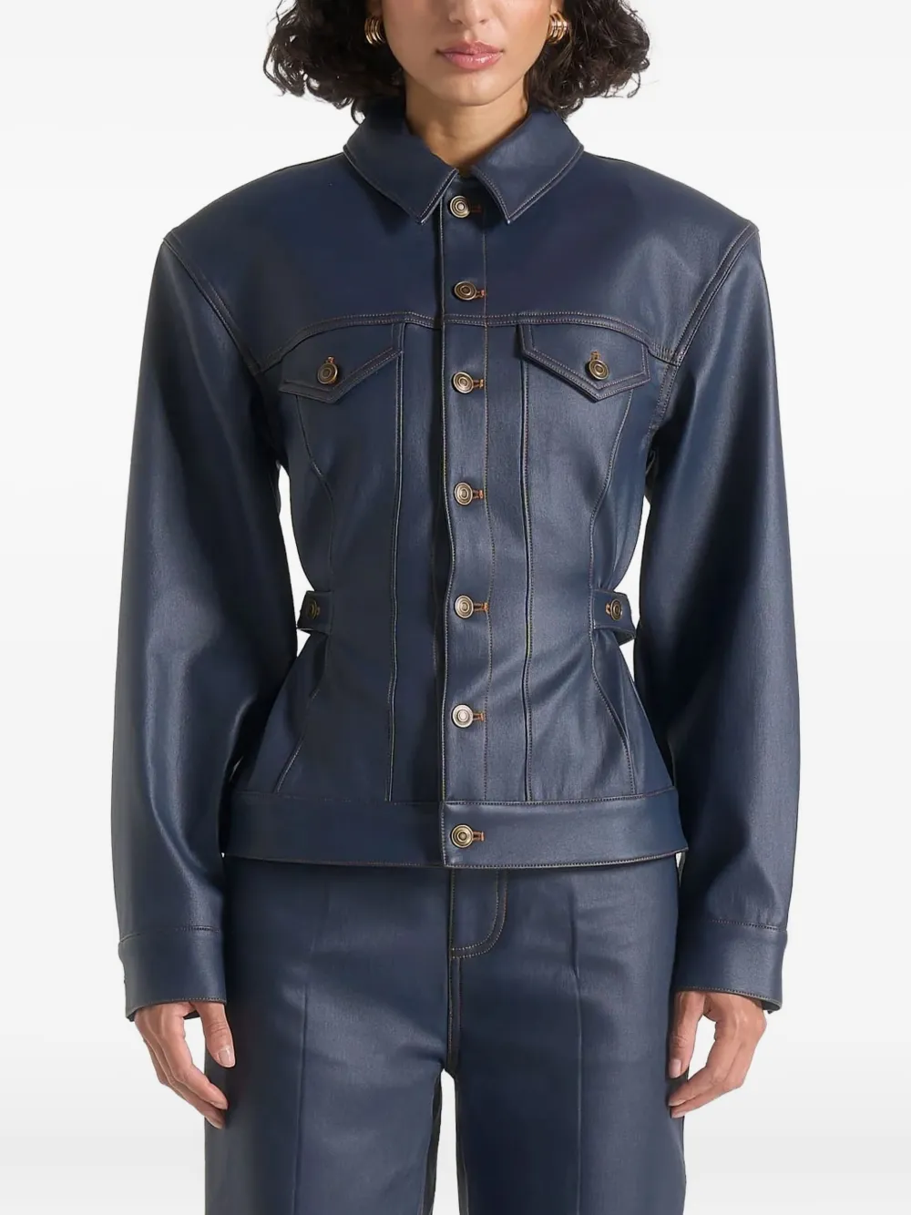 Manière De Voir Karla Jacket In Blue