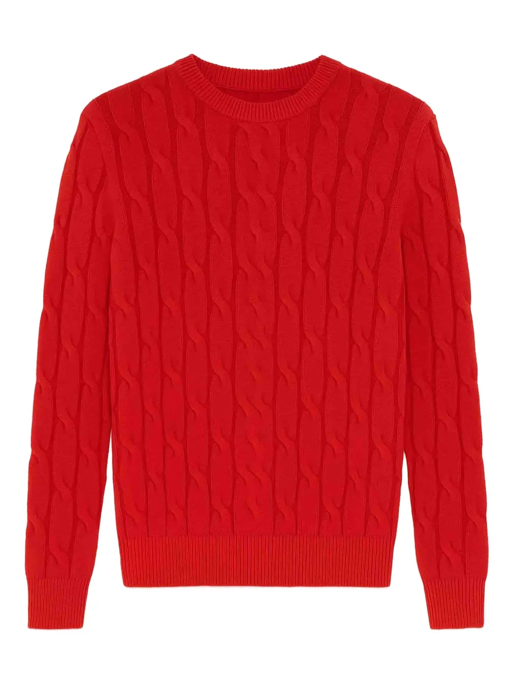 Jacob Cohën Pullover mit Zopfmuster | Rot | Image 1