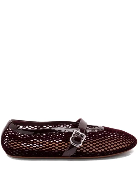 Alaïa Sapatilha com fivela e recorte de mesh