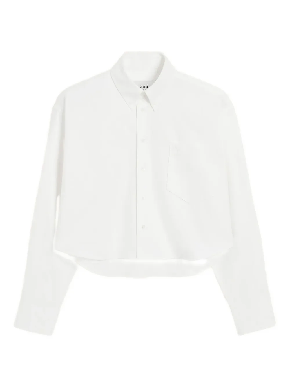 AMI Paris Ami de Coeur cropped shirt | White | Image 1