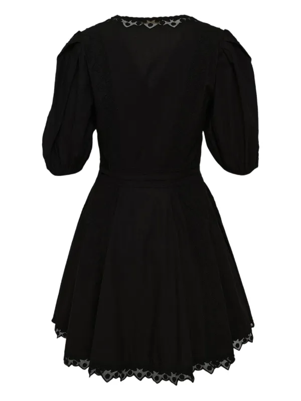 Ulla Johnson Camila Short-Sleeve Mini Dress - Noir