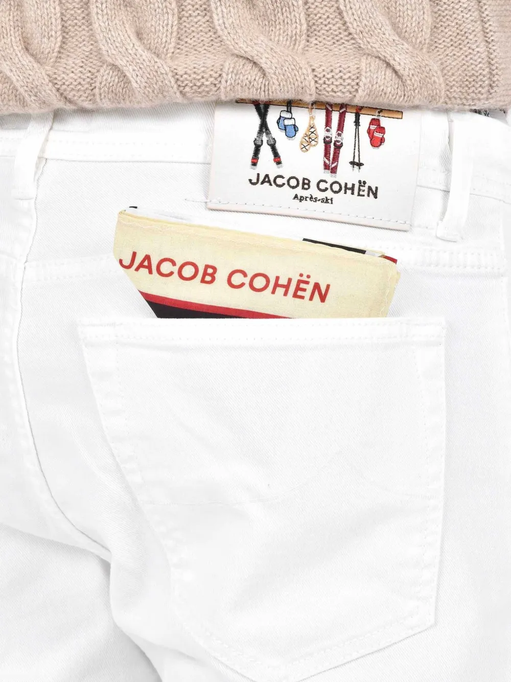 Jacob Cohën Jeans met vijf zakken Wit