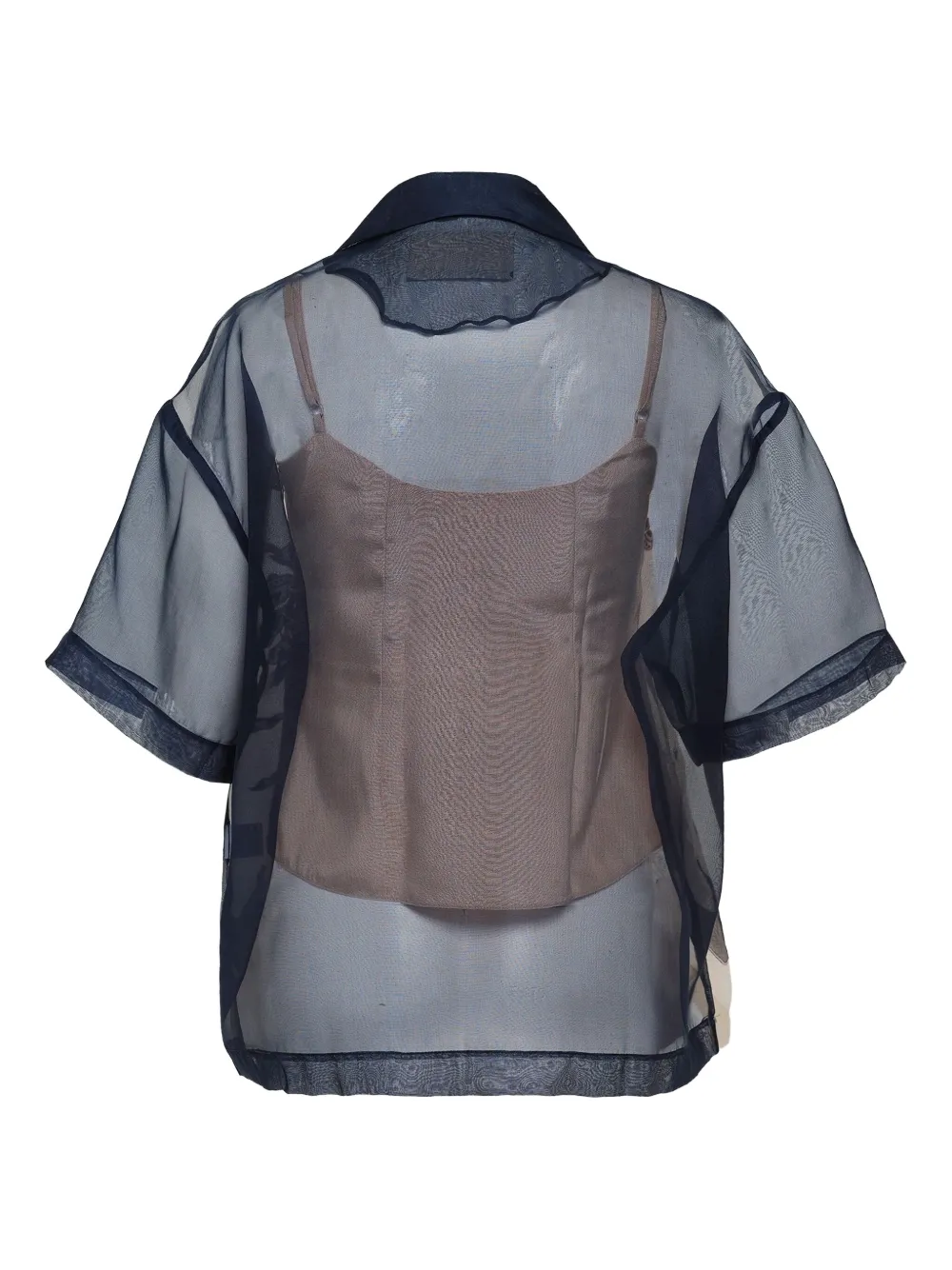 Biyan Organza blouse met borduurwerk - Beige