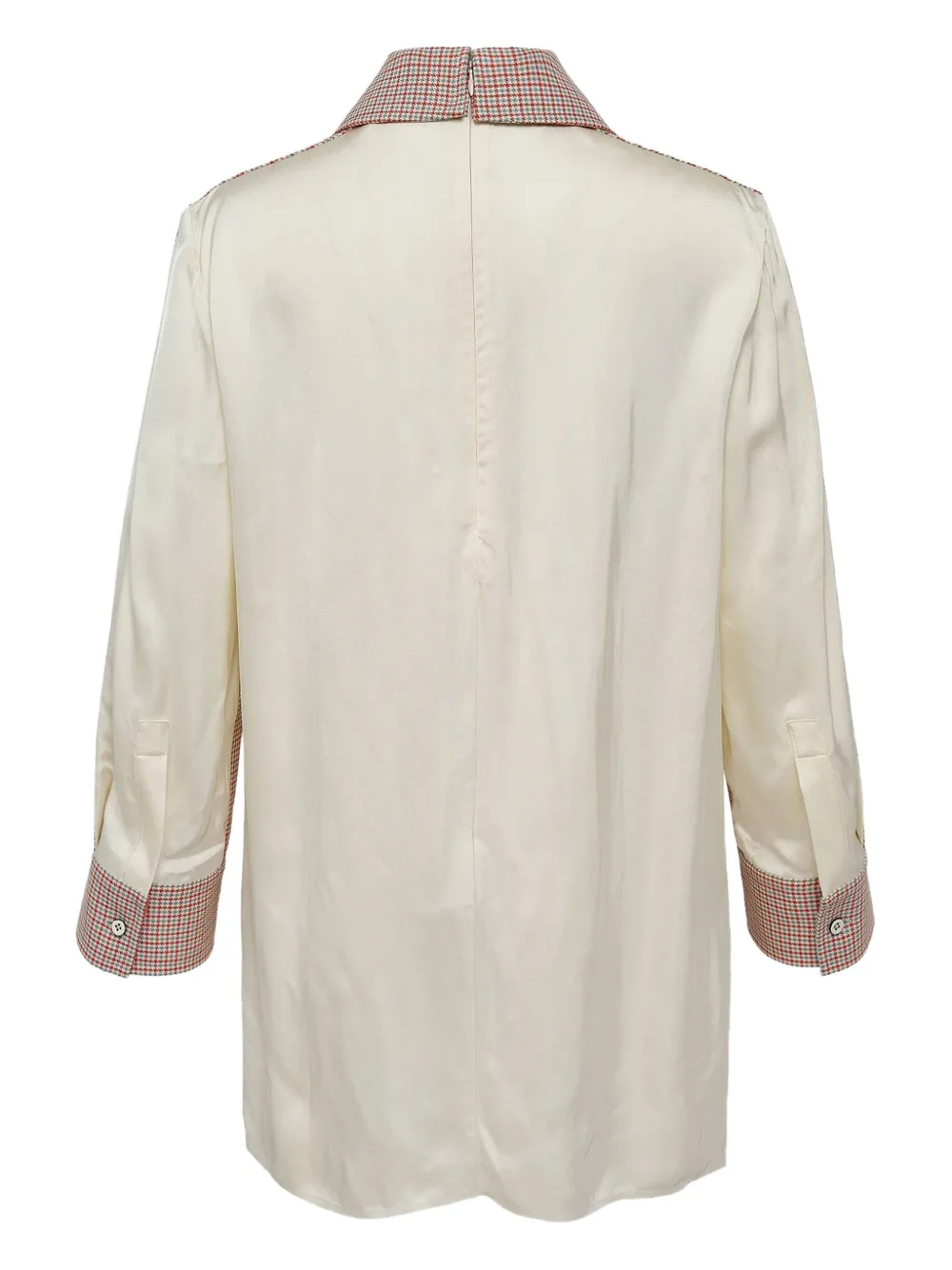 Jil Sander College geruite top - Rood