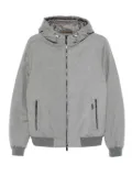 Moorer hooded zip-front jacket - Grey