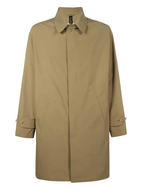 Mackintosh logo-button trench coat