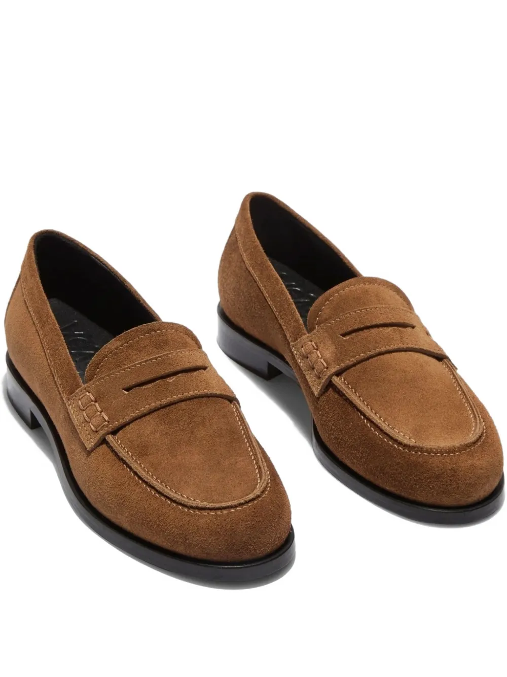 Aeyde Oscar suede loafers - Marrone