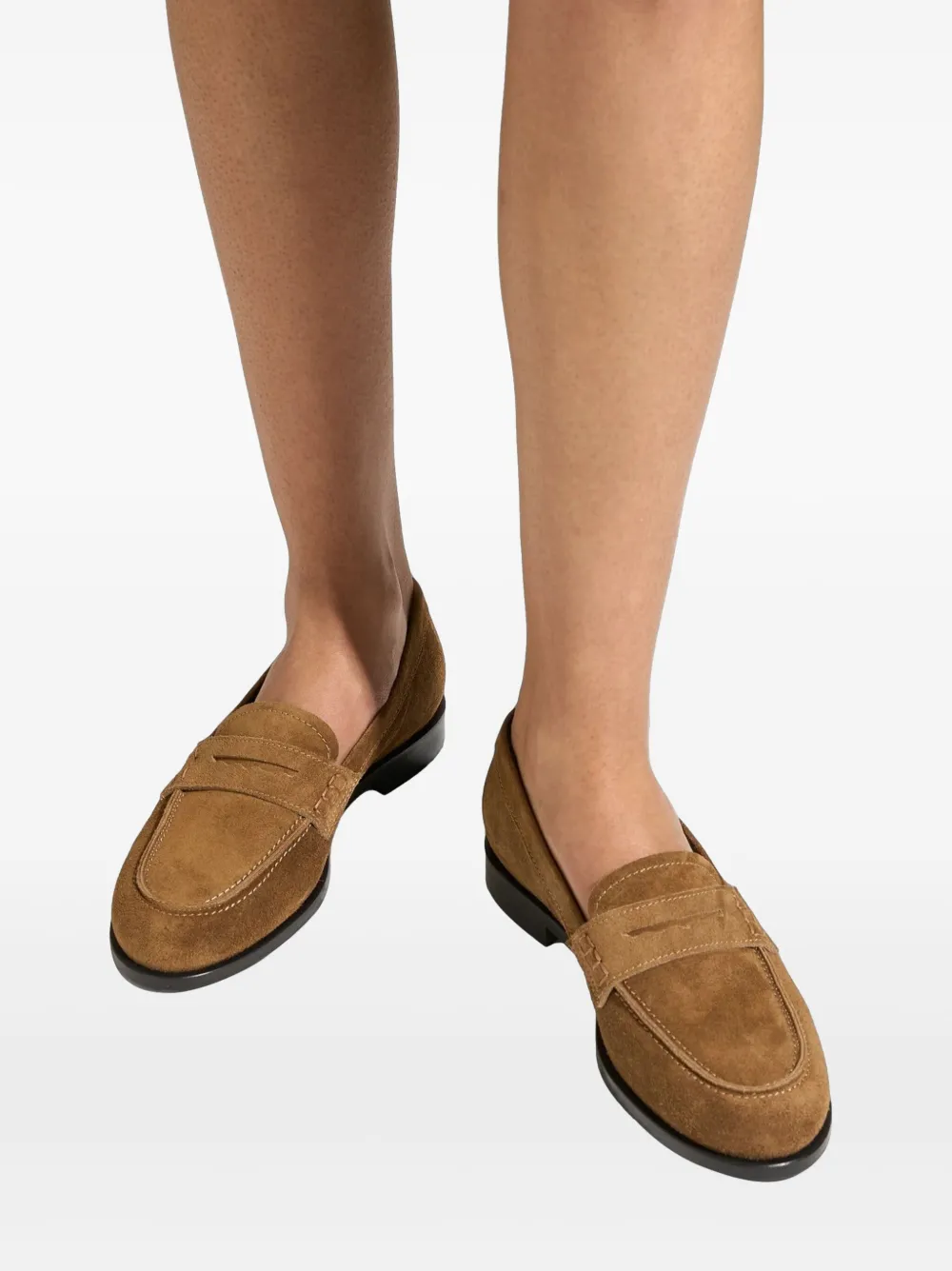 Aeyde Oscar suede loafers Brown