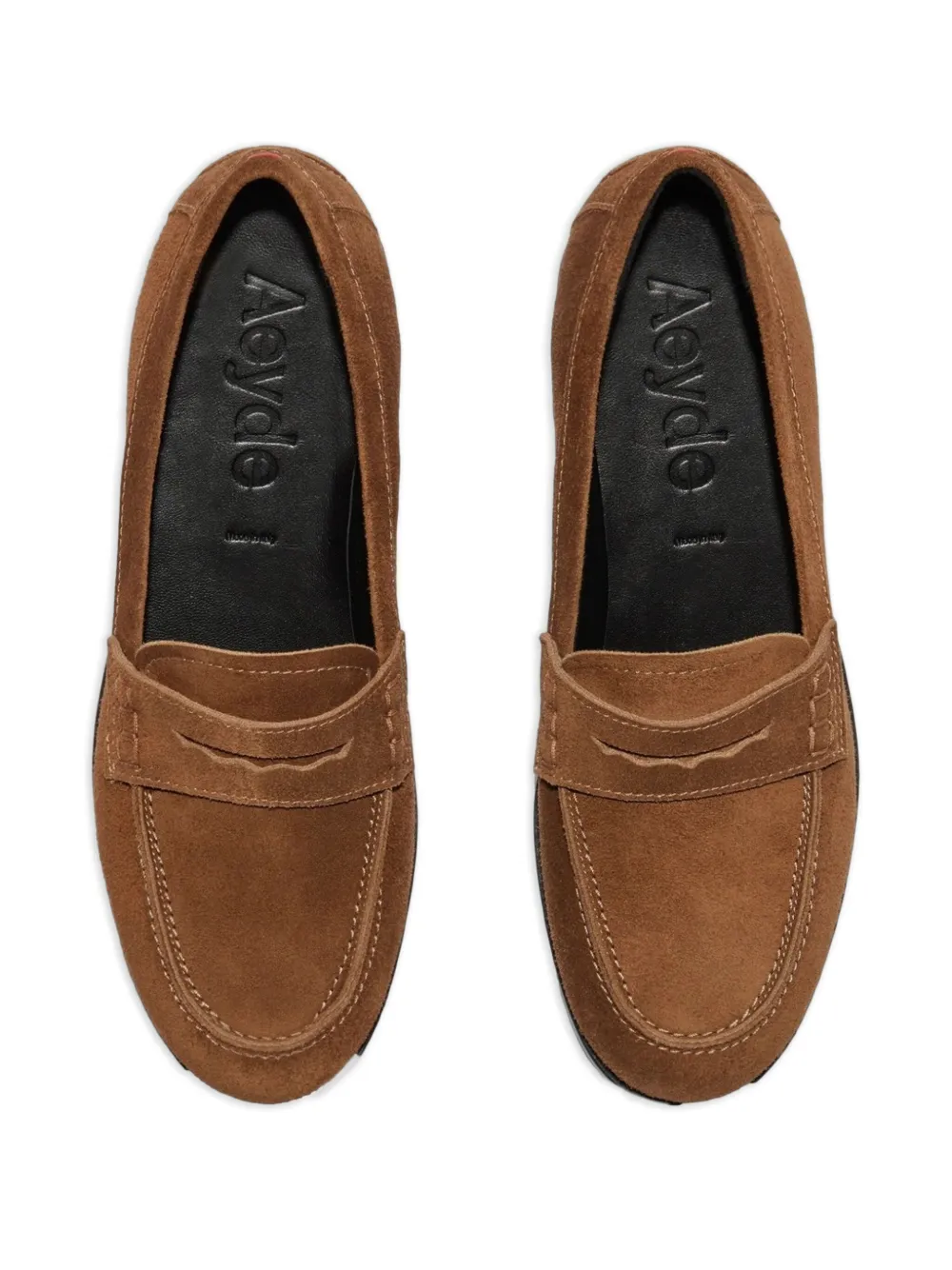 Aeyde Oscar suede loafers Brown