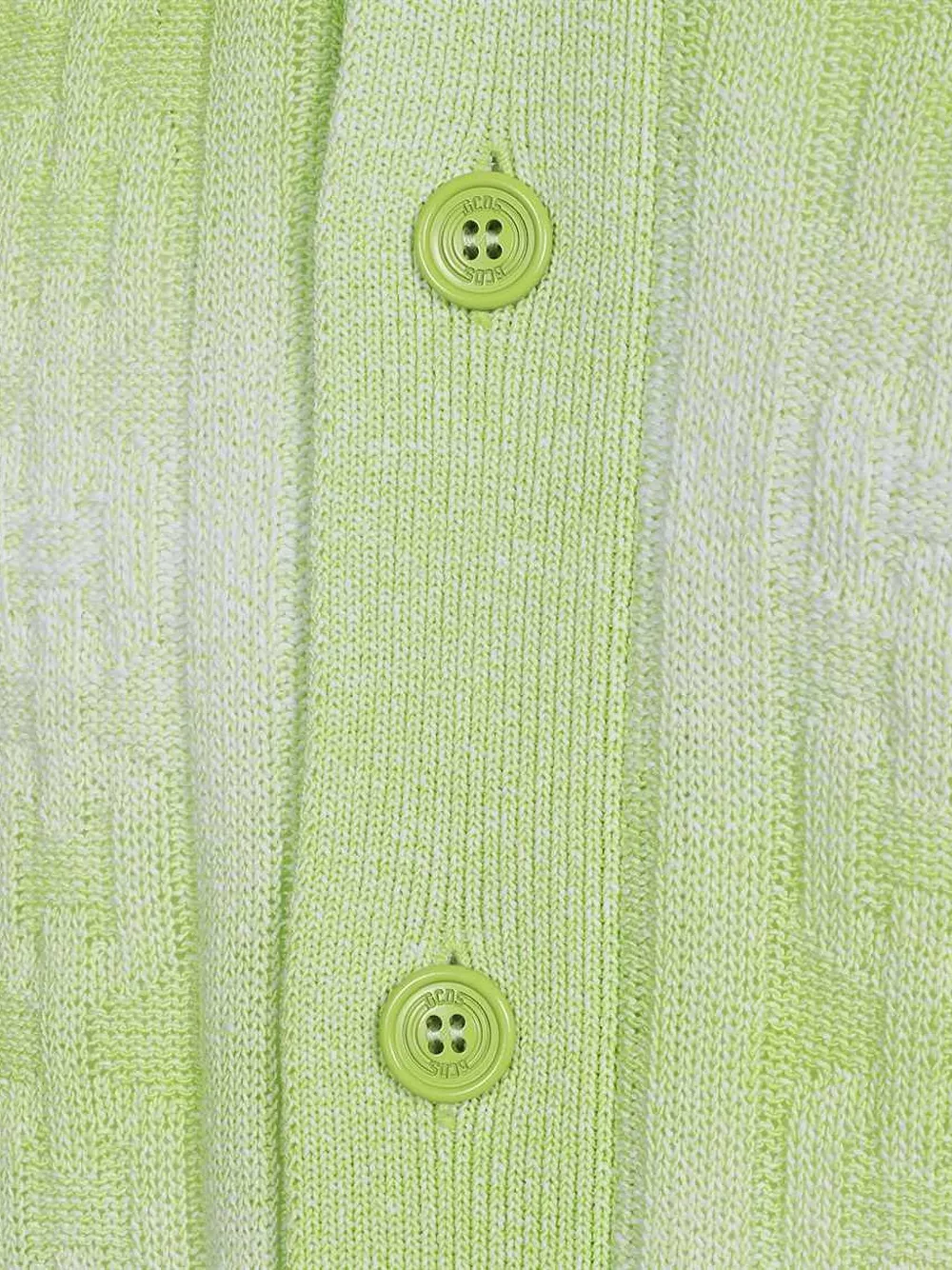 GCDS Kabelgebreide Overhemd Groen