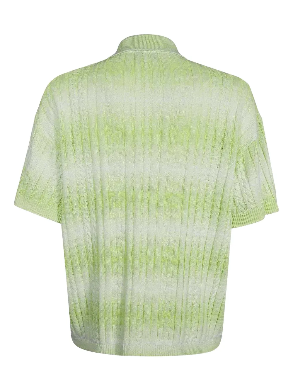 GCDS cable-knit shirt - Groen