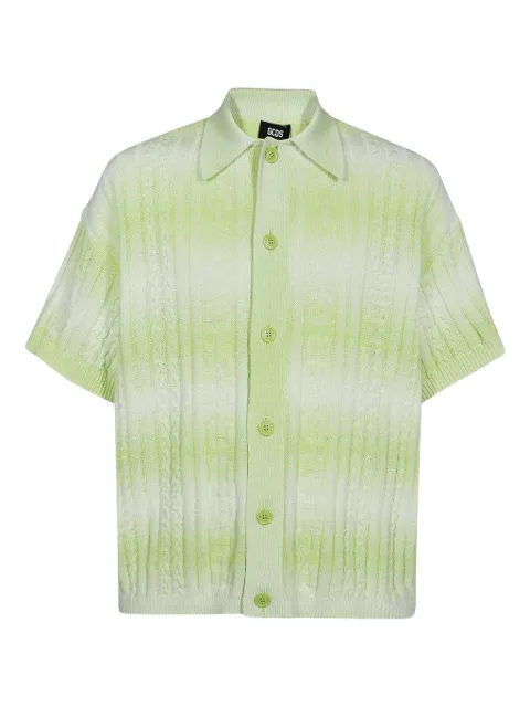 GCDS cable-knit shirt