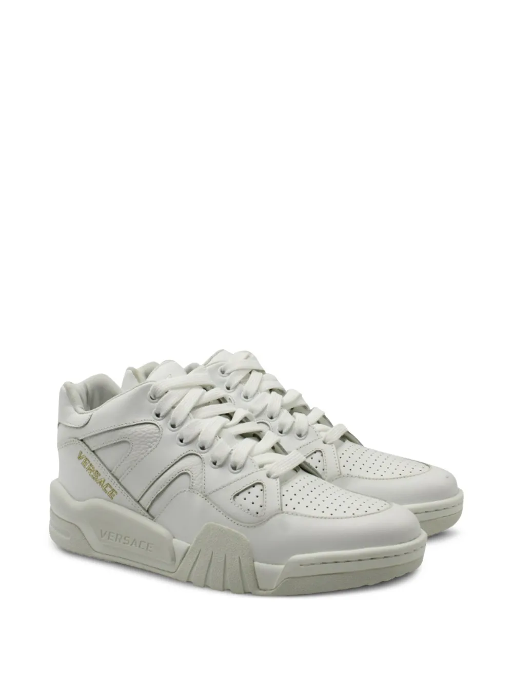 Versace Pre-Owned سنيكر 'أوفيون' بأجزاء مخيوطة | Image 2
