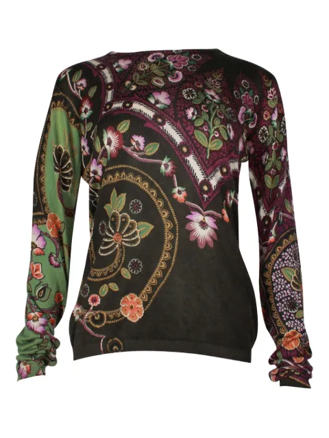 Etro Vintage floral-print long-sleeve top