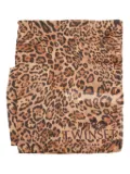 TWINSET leopard-print scarf - Brown