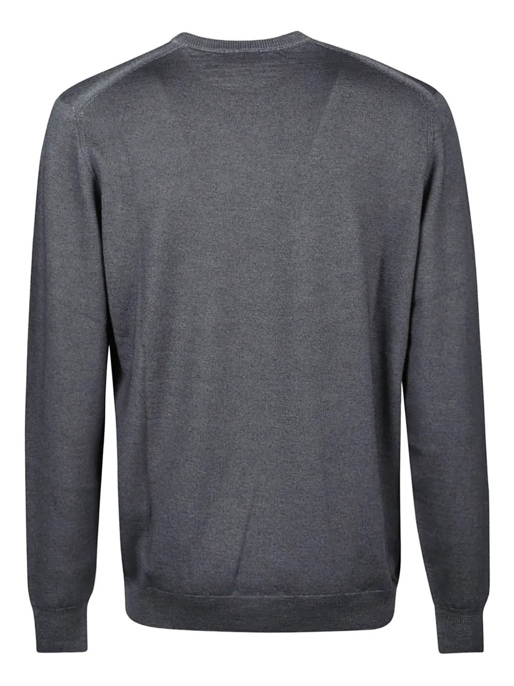 Drumohr Crew-neck Wool Sweater In Gray