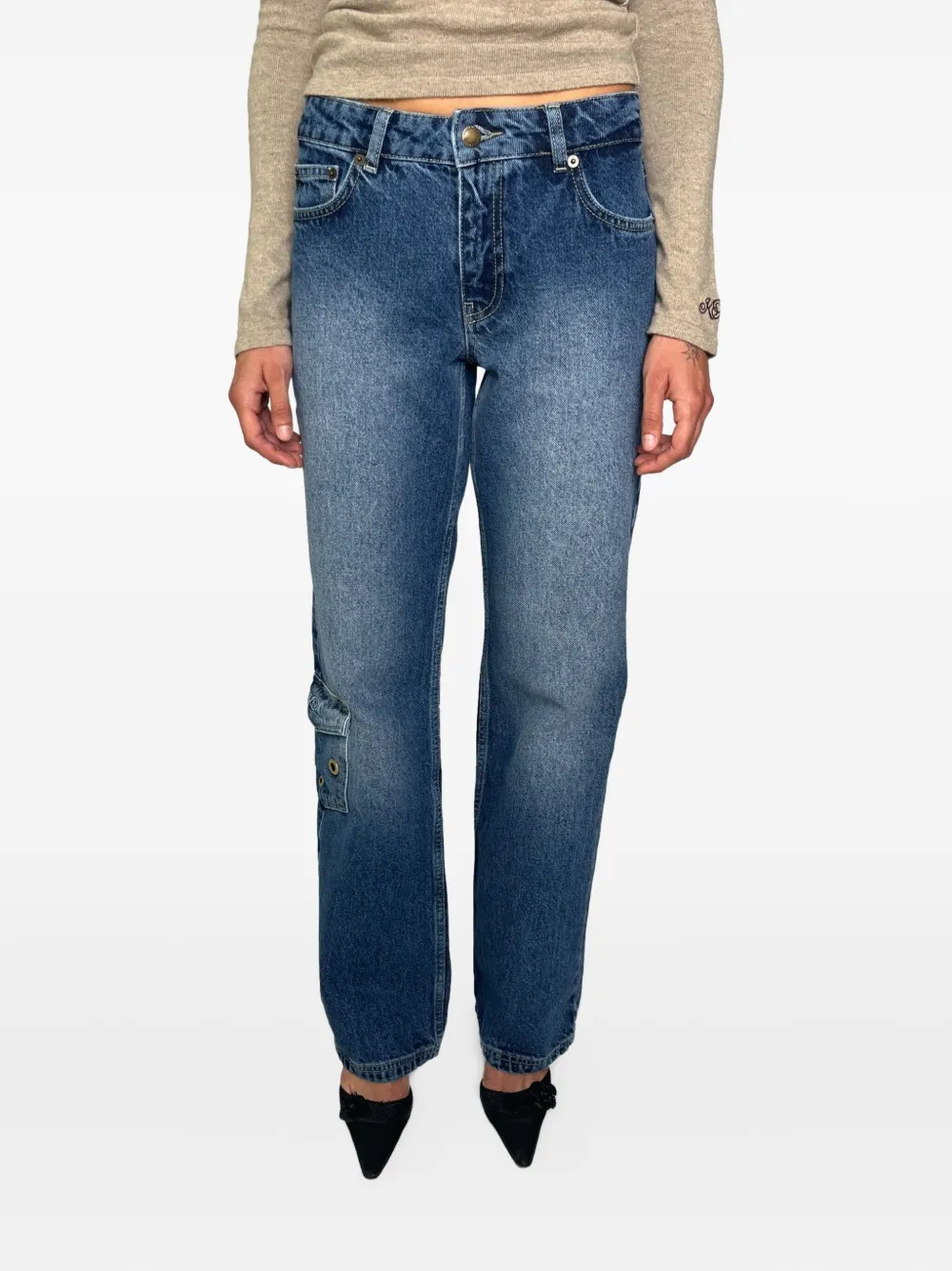 Kerne.Milk Ally cargo-pocket jeans - Blauw