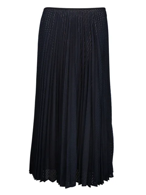 Fendi Pre-Owned pleated perforated midi skirt