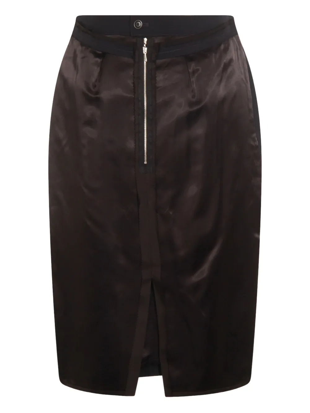 Maison Margiela Cotton Pencil Skirt In Black