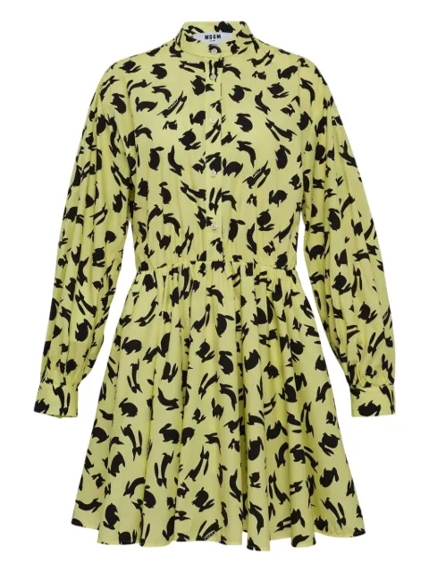 MSGM rabbit-print mini dress