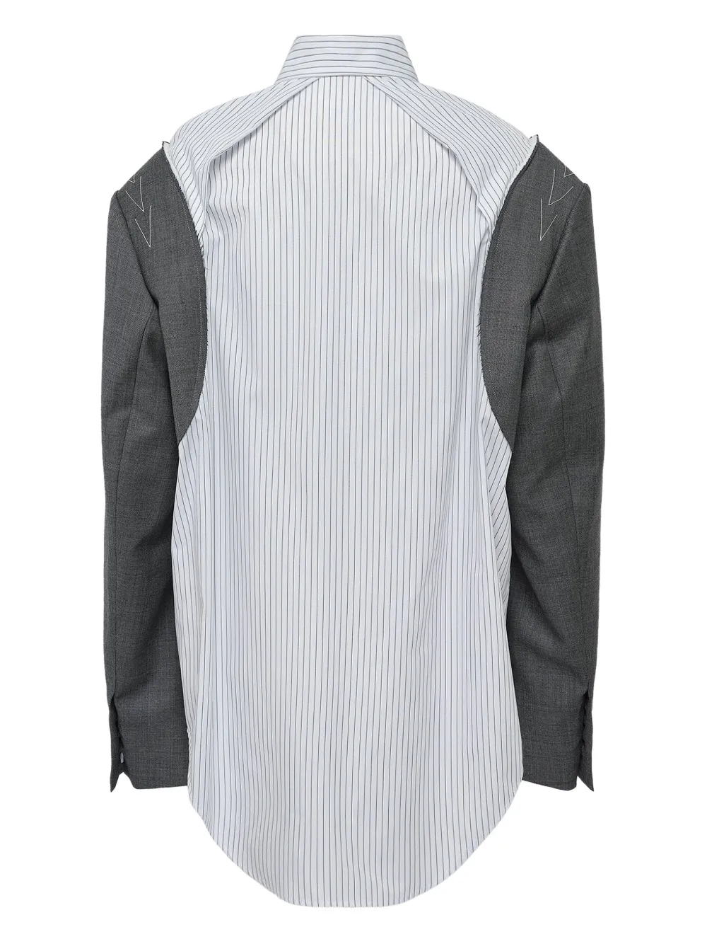 SONIA CARRASCO Gestreepte blouse met getailleerde mouwen - Wit