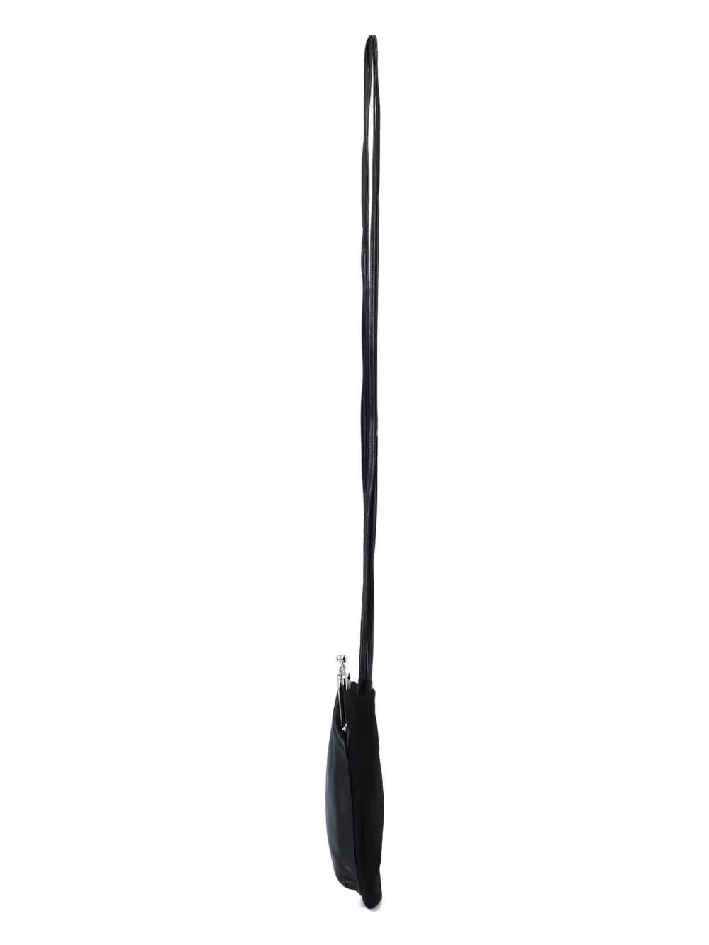 Y's Leather Crossbody Bag In Black