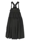 Cecilie Bahnsen cross-back tiered dress - Black