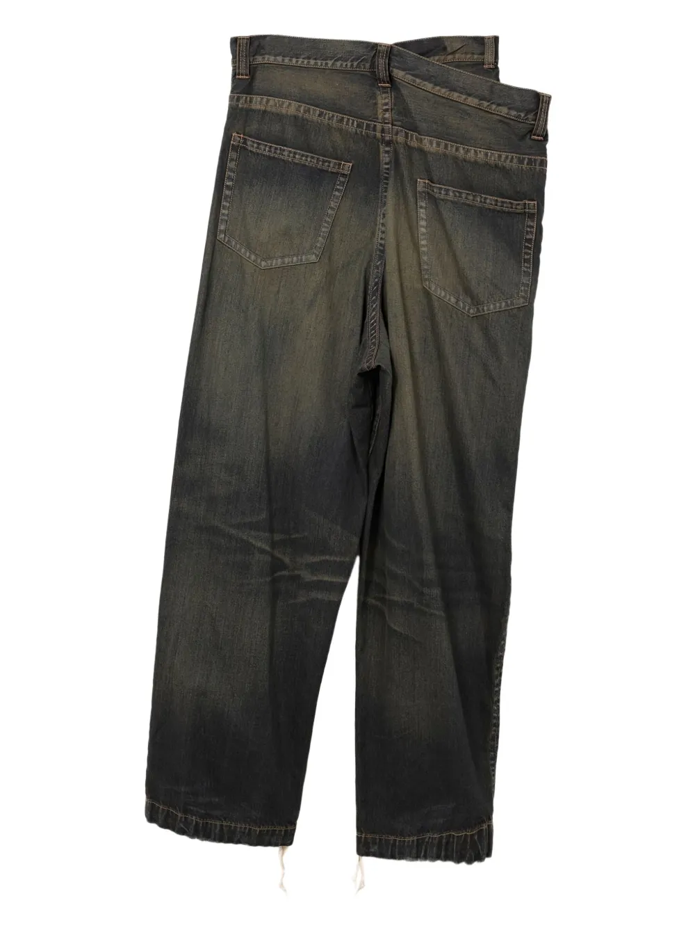 Maison MIHARA YASUHIRO Gelaagde jeans - Blauw