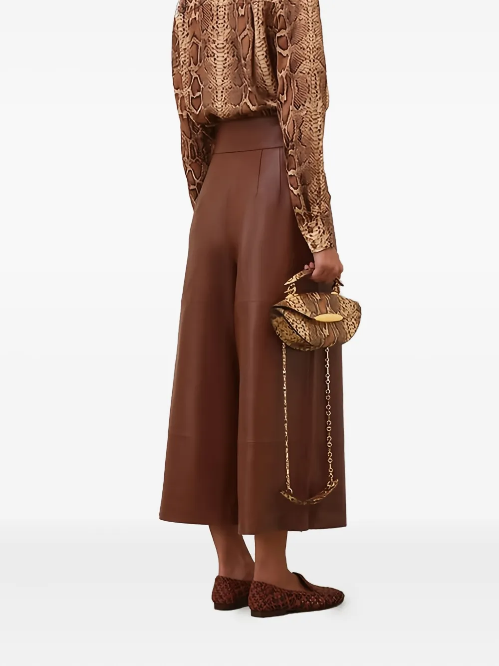 ZIMMERMANN snake-print shirt - Bruin