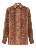 ZIMMERMANN snake-print shirt - Brown