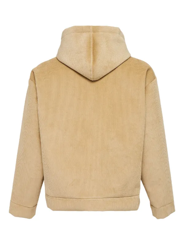 MSGM コーデュロイ フーデッドジャケット | ブラウン | FARFETCH JP