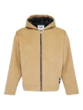 MSGM hooded corduroy jacket - Brown