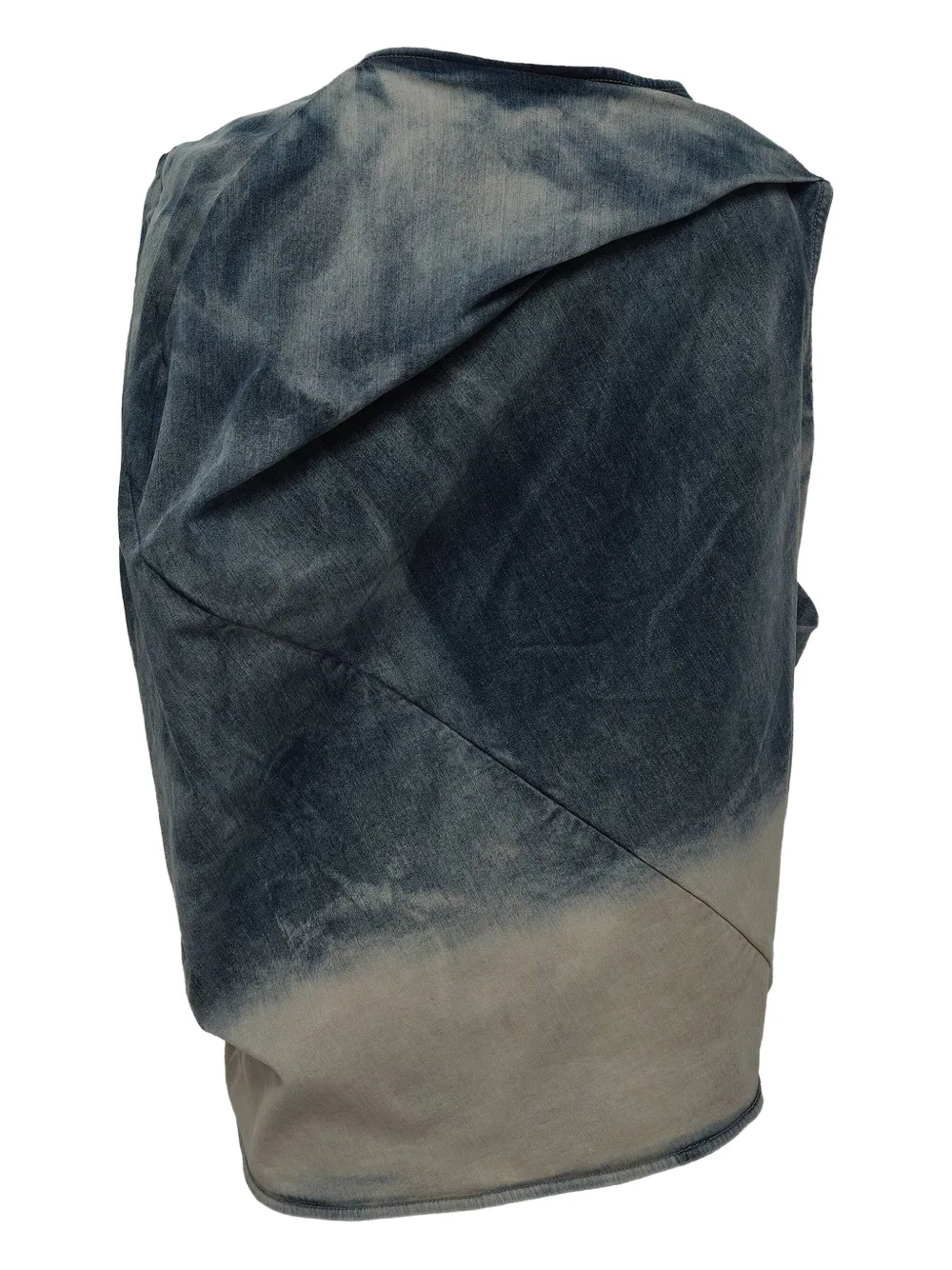 Rick Owens Degrade Sleeveless Top In Blue