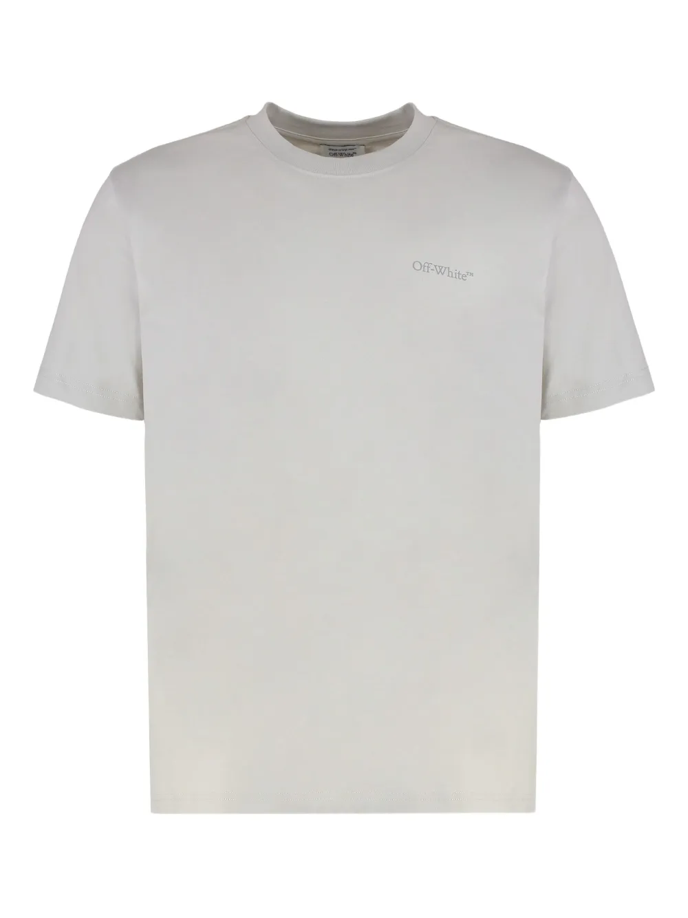 Off-White コットンブレンド Tシャツ - グレー Off-White コットンブレンド Tシャツ - グレー