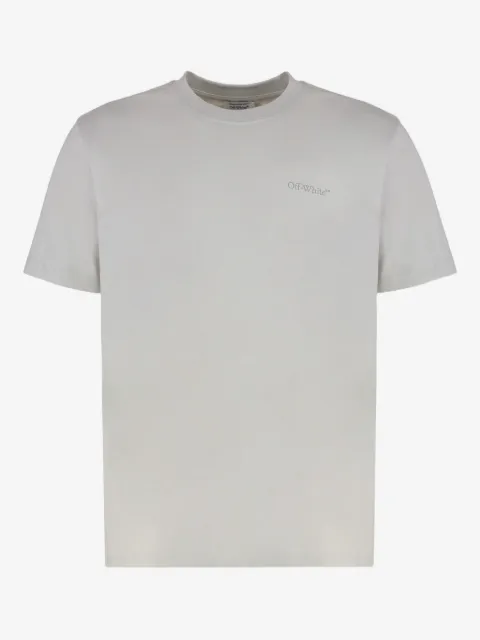 Off-White playera en mezcla de algodón