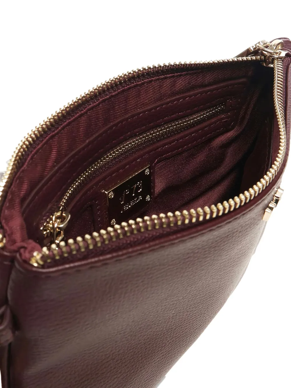 V73 Logo-lettering Clutch Bag In Brown