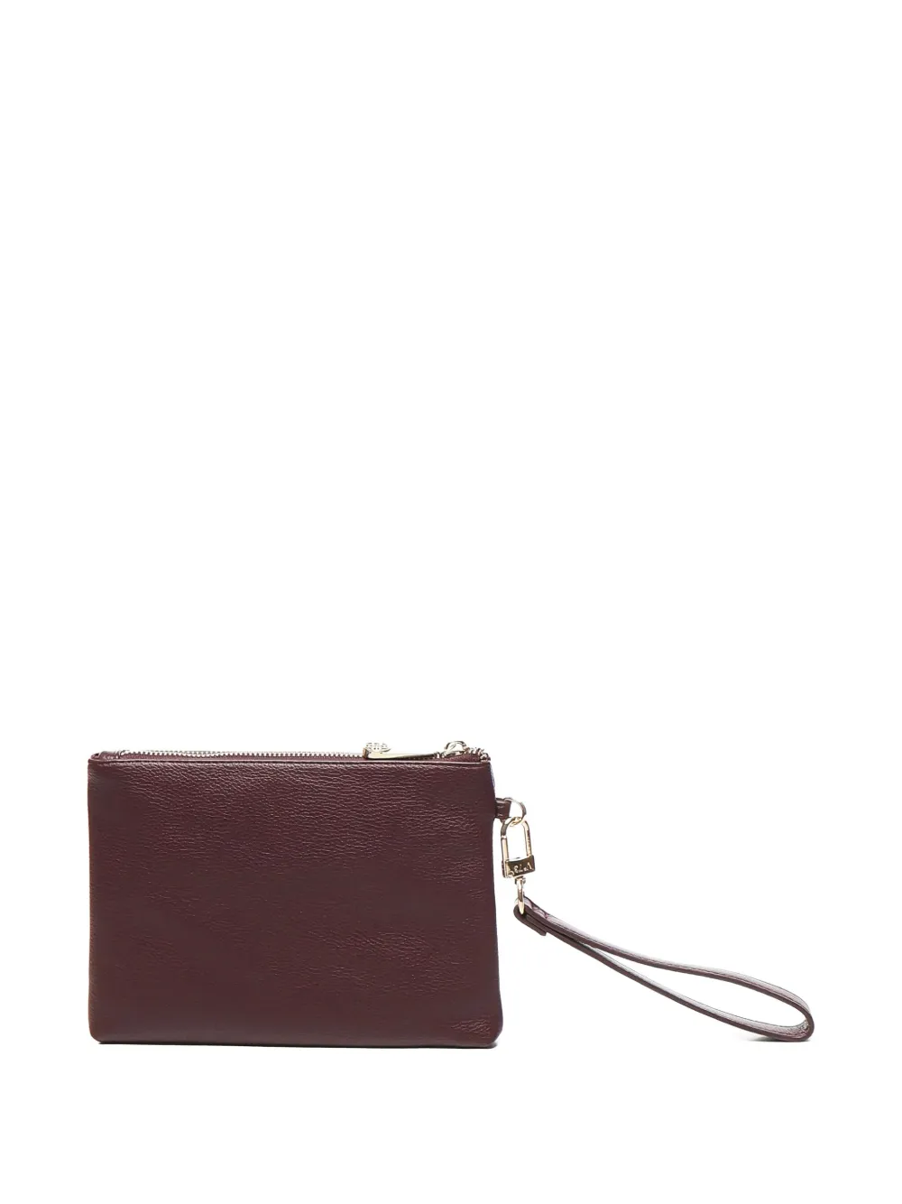 V73 Logo-lettering Clutch Bag In Brown