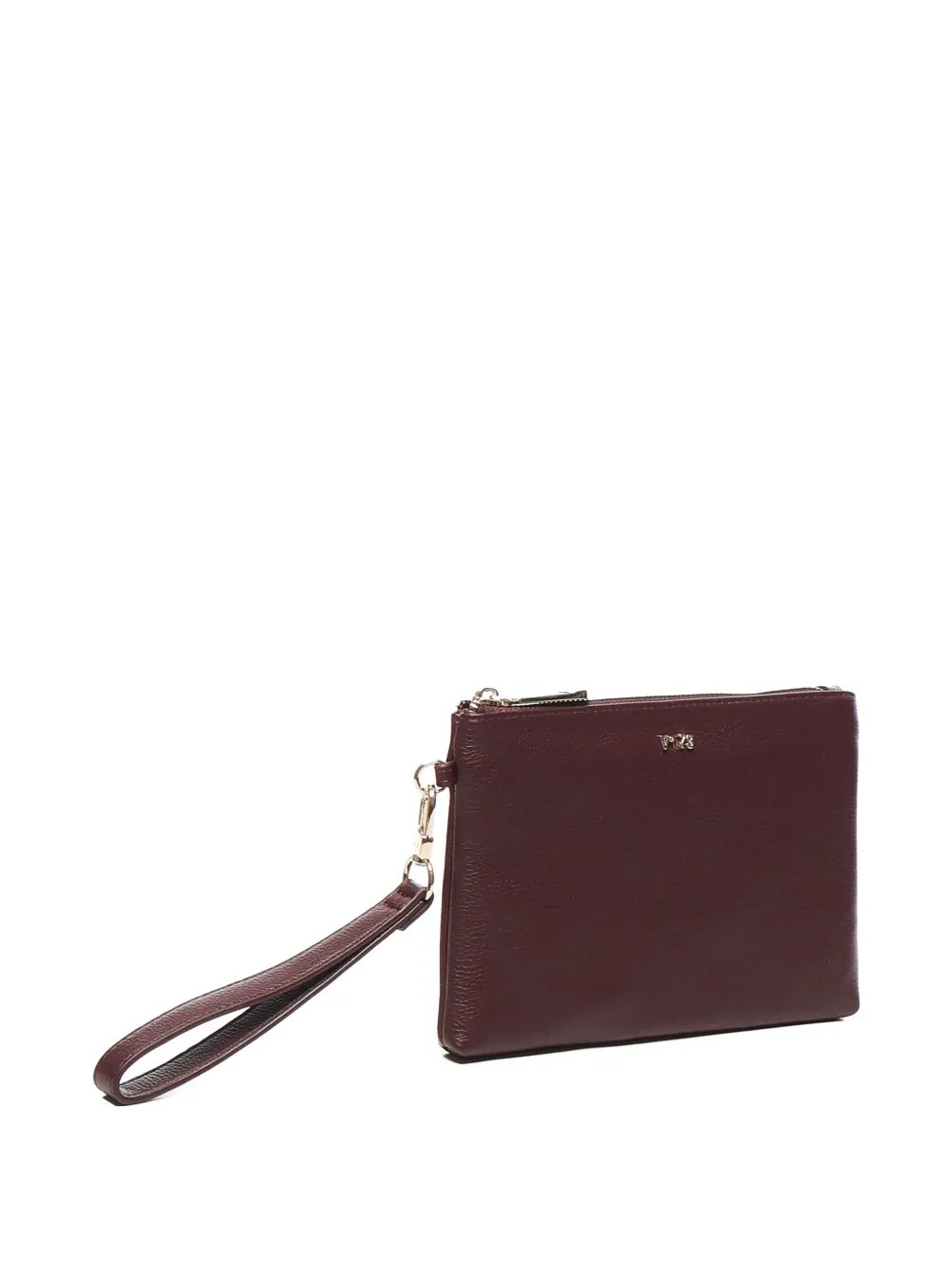 V73 Logo-lettering Clutch Bag In Brown