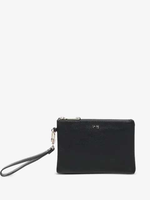 V°73 logo-lettering clutch bag 