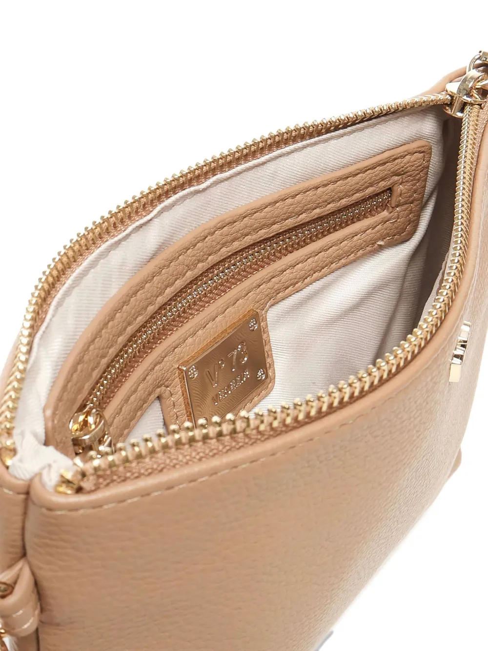 V73 Logo-lettering Clutch Bag In Neutral