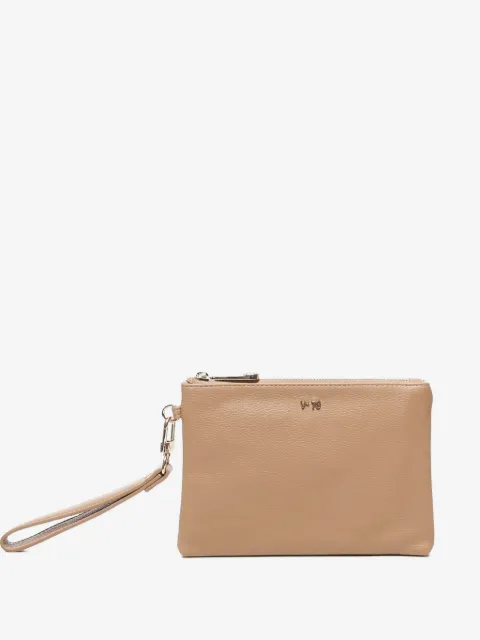 V°73 logo-lettering clutch bag 