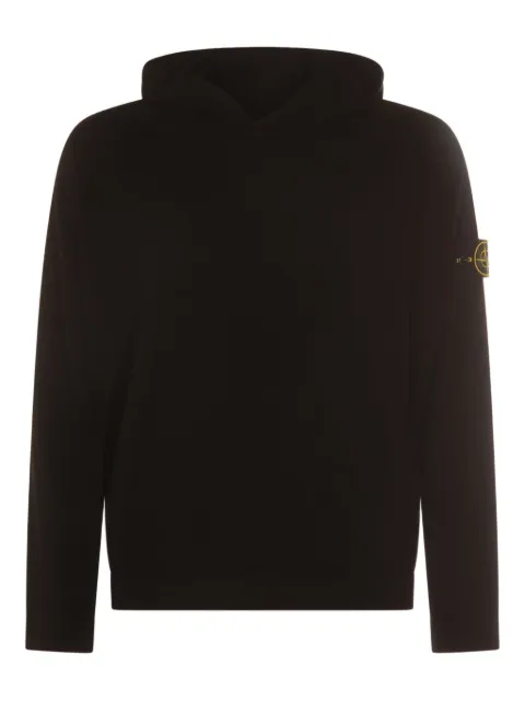 Stone Island logo-patch hoodie 