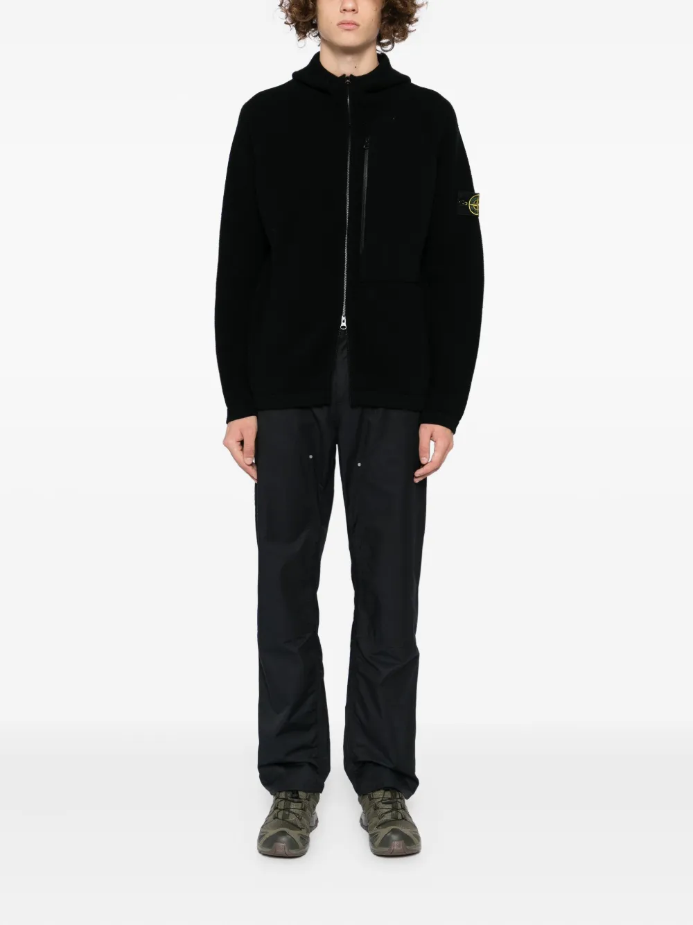 Stone Island logo-patch hoodie | Hoodies | Image 2
