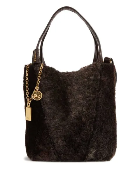 Chloé Spin shearling tote bag 