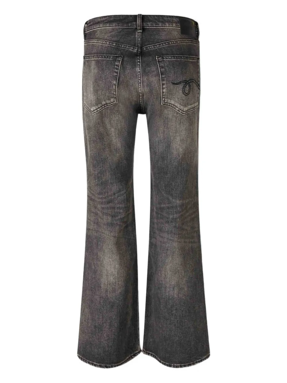 R13 faded cotton jeans - Zwart