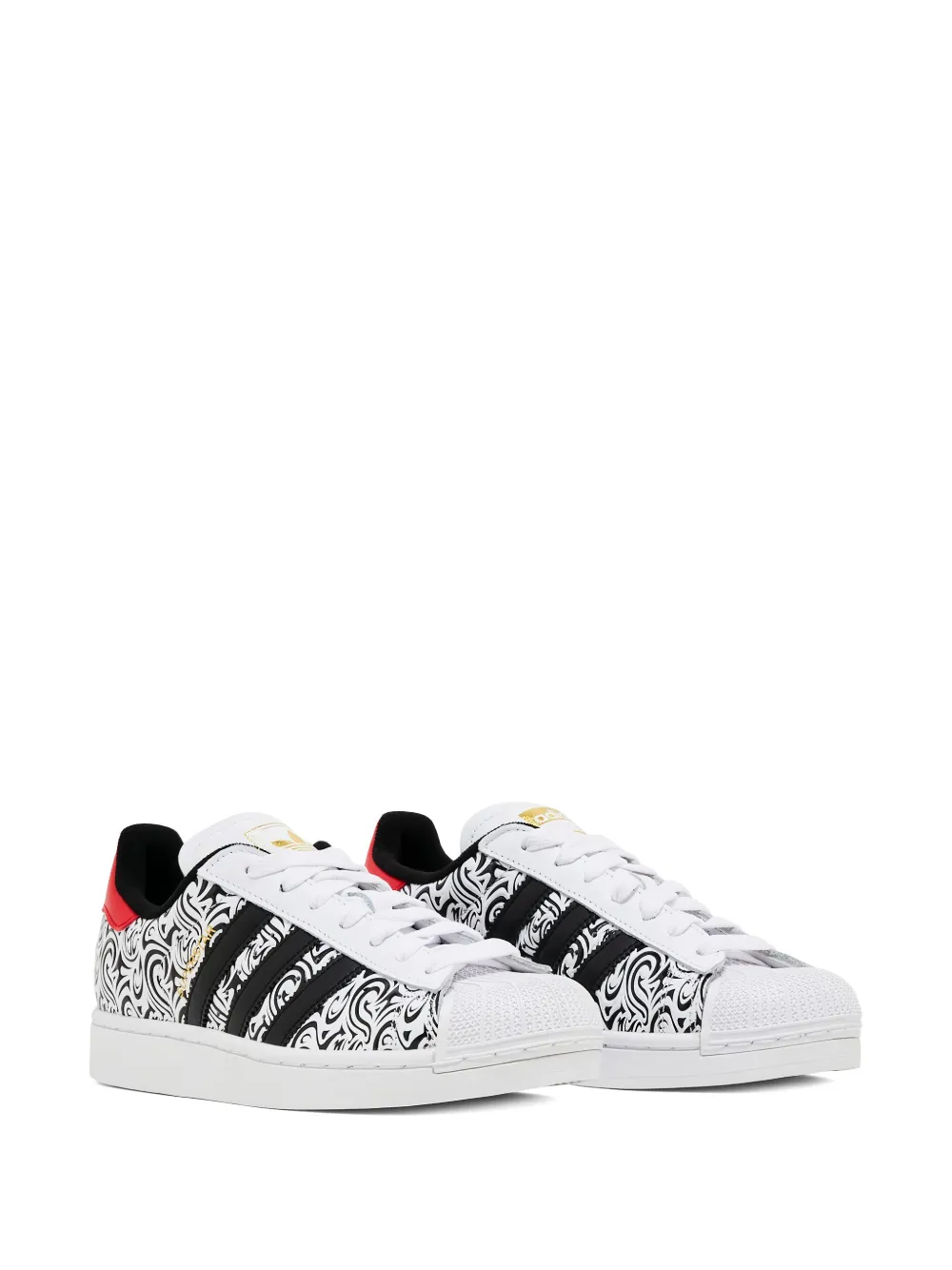 adidas Superstar II "White Black Red" sneakers