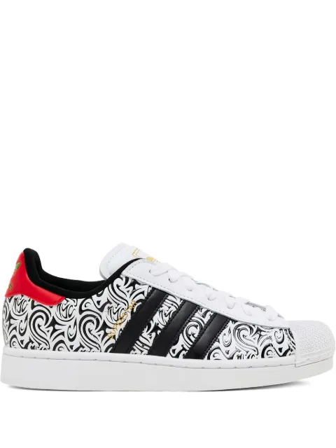 adidas Superstar II "White/Black/Red" sneakers
